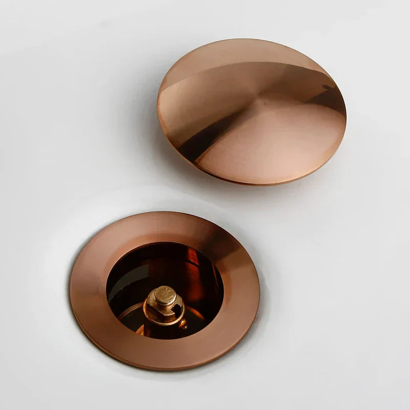 Rose Gold Sink Drain Valve - Taalita Style