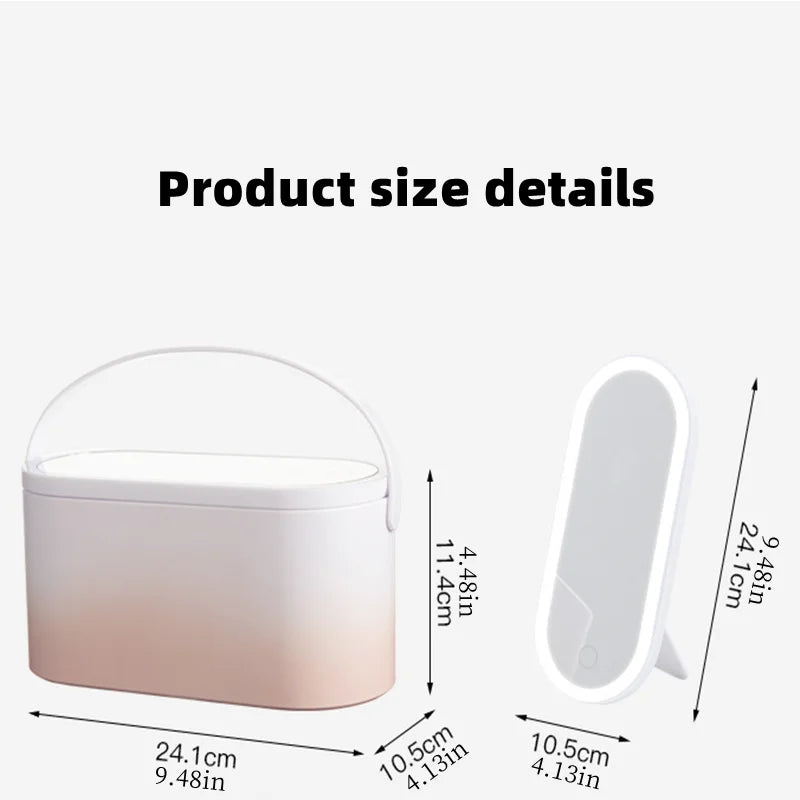 Makeup Organizer with LED Lighting for Glamorous Display