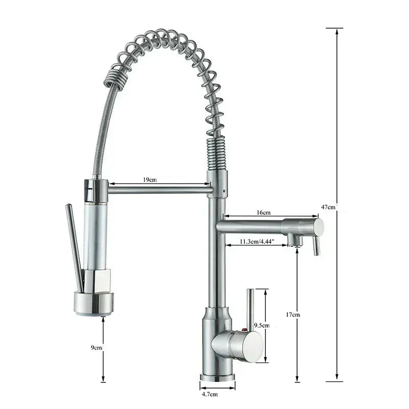 Kitchen Faucet with 360° Swivel Spout