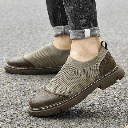 Versatile Soft Leather and Mesh Loafers for Every Occasion