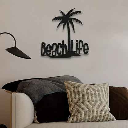 3D Metal Wall Decor of Coconut Tree for Living Room, Bedroom, Office