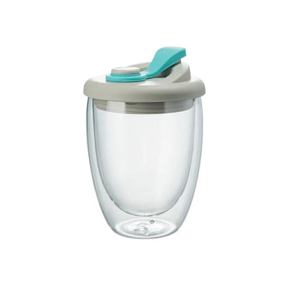 Transparent Double Wall Glass Mug – Leak-Proof Design
