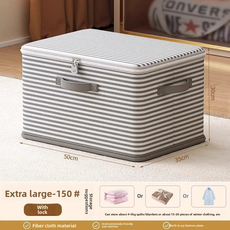 Folding Storage Box with Combination Lock | Perfect for Clothes and Blankets