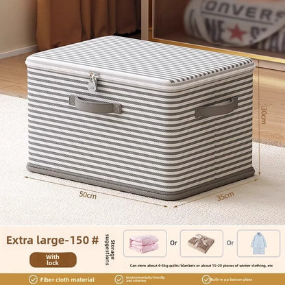 Folding Storage Box with Combination Lock | Perfect for Clothes and Blankets