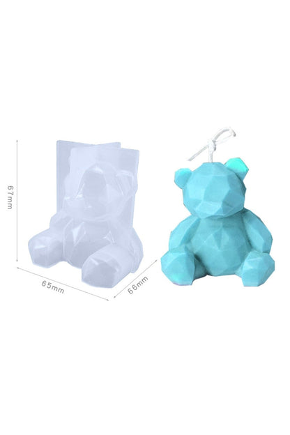 Teddy Bear Candle Mould for Crafting