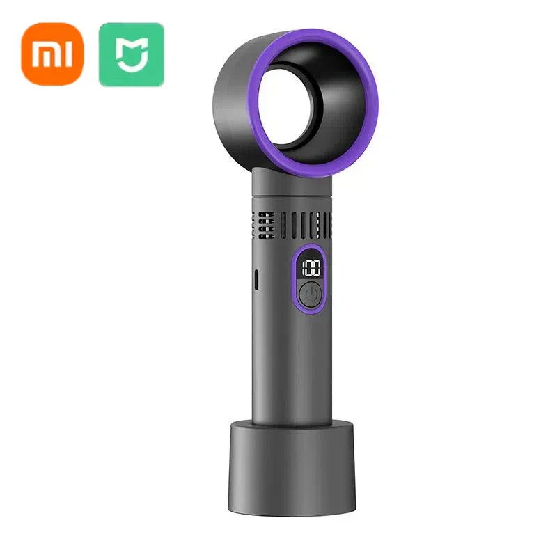 Rechargeable Bladeless Hand Fan with 100 Speed Settings