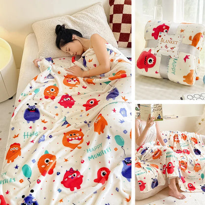 Cozy Red Flannel Christmas Blanket – Soft and Warm Throw