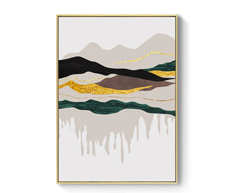 Serene Mountain Abstract Canvas Art for Stylish Spaces