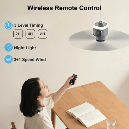 12000mAh Outdoor Camping Fan – Portable Ceiling Air Circulator and Cooler