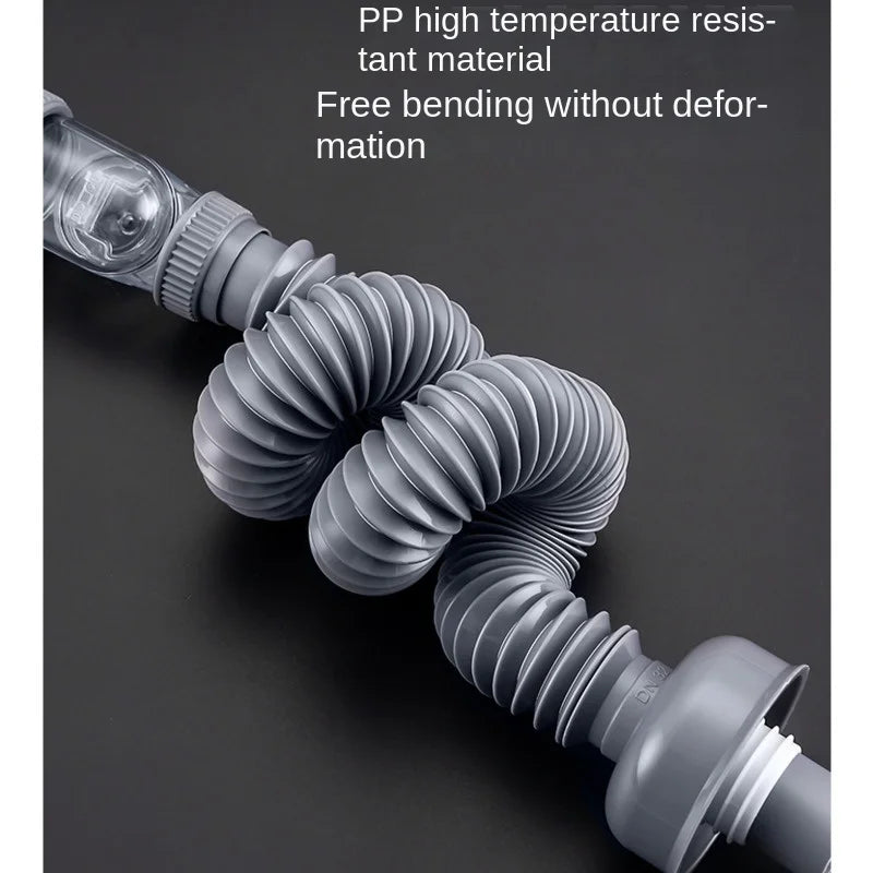 Universal Overflow Drain Kit with 360-Degree Flexibility