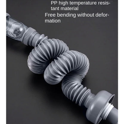 Universal Overflow Drain Kit with 360-Degree Flexibility