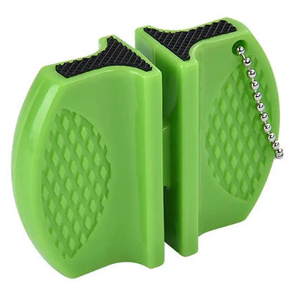 Compact and Portable Double-Sided Mini Knife Sharpener