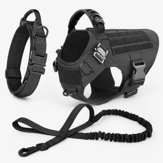 Adjustable Tactical Dog Harness for Training and Walks - KrachtGrip