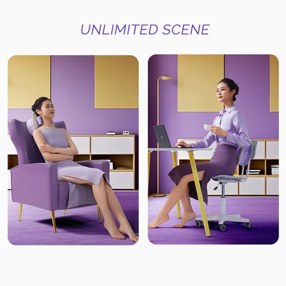 Rechargeable Neck and Shoulder Massager with Heat – 6D Kneading Heads, 2 Levels