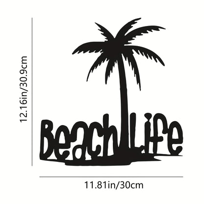 3D Metal Wall Decor of Coconut Tree for Living Room, Bedroom, Office