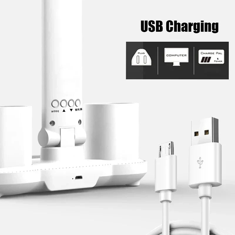 Smart Table Lamp with Four Heads – 3-in-1 Multifunctional Design