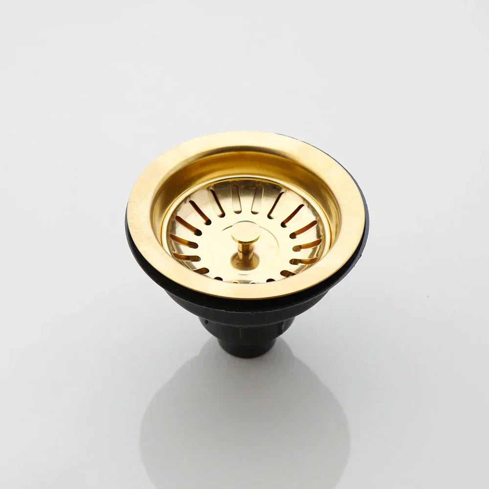 Stainless Steel Sink Strainer with Odor Filter – Pop-Up Stopper & Blockage Prevention Basket