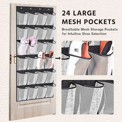 Hanging Shoe Organizer with 24 Compartments – Space-Saving Design