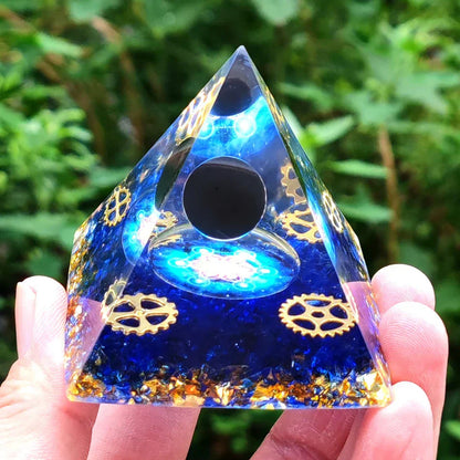 Amethyst Pendulum Orgonite Pyramid – Energy, Protection, Decoration
