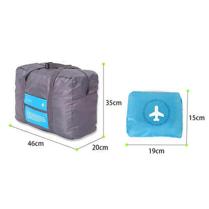 Foldable Travel Bag made of Oxford Fabric | Waterproof & Odor Resistant | 42 x 38 x 20 cm | Unisex