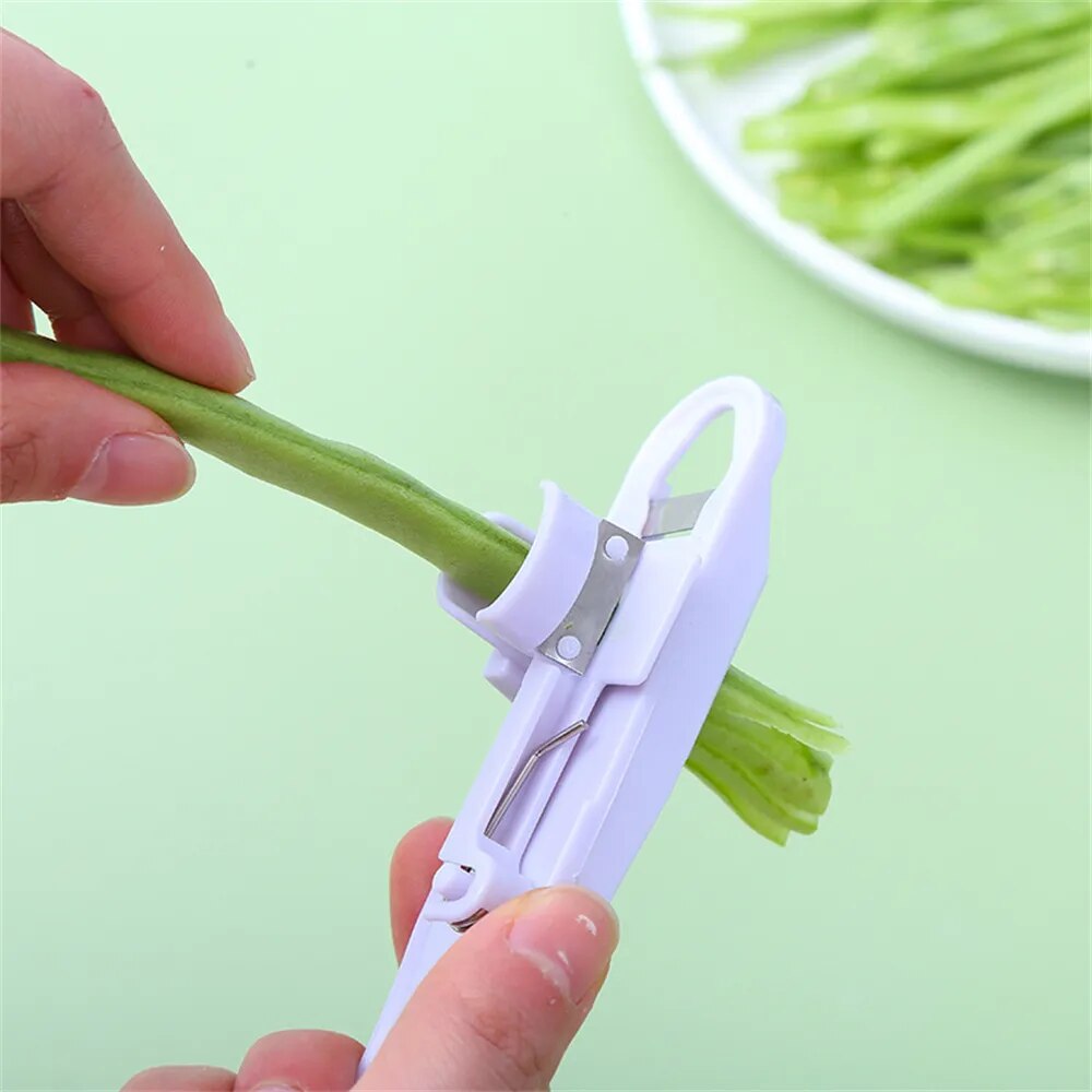 Multifunctional Vegetable Cutter for Safe Bean Preparation