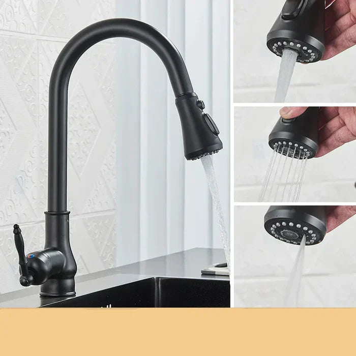 Antique Brass Kitchen Faucet - Timeless Design