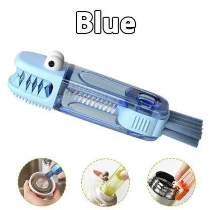 3-in-1 Bottle Brush for Caps, Straws & Neck Cleaning