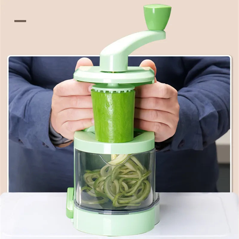 Versatile Green Gourmet Kitchen Slicer - All-in-One Multi-Function