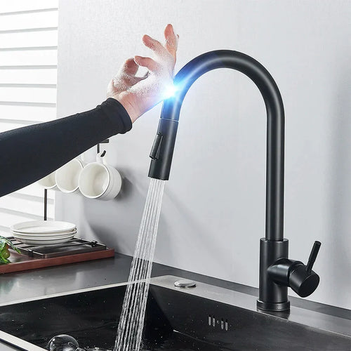 Automatic Sensor-Activated Kitchen Faucet for Easy Use