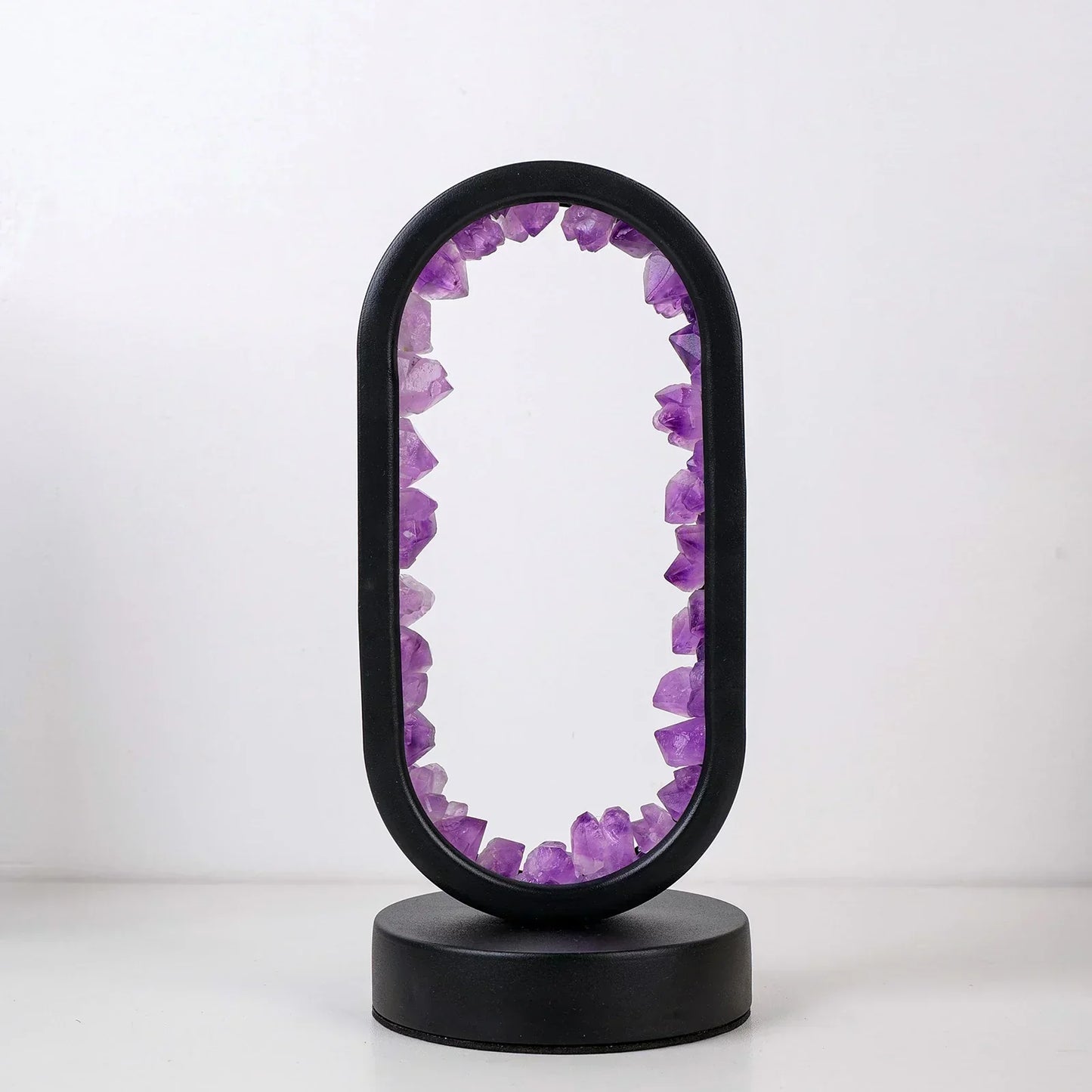 Elegant Natural Crystal Light Fixture – Amethyst Taalita