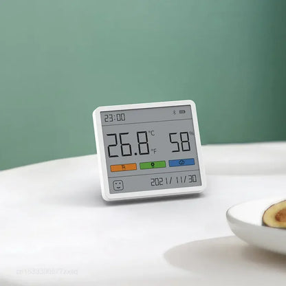 Digital Thermometer and Humidity Meter with Clock for Indoor Use