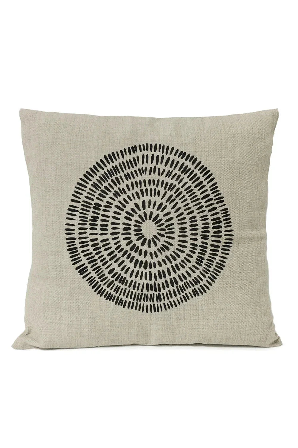 Geometric Black Pillow Cover