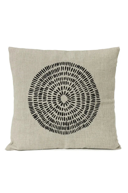 Geometric Black Pillow Cover