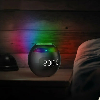 Bluetooth Speaker Alarm Clock with LED Mood Lighting