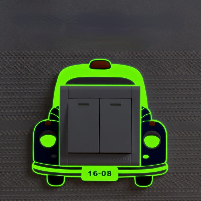 Glow-in-the-Dark Animal-Themed Light Switch Cover