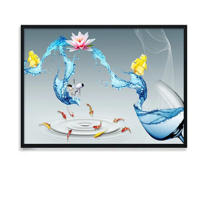 Canvas Electric Box Cover with Art View Design