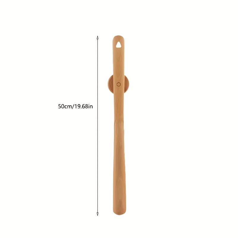 Ergonomic Wooden Shoe Horn - 50 cm Long Handle for Comfortable Wear