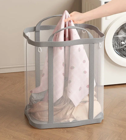 Collapsible Laundry Basket in Air Nylon