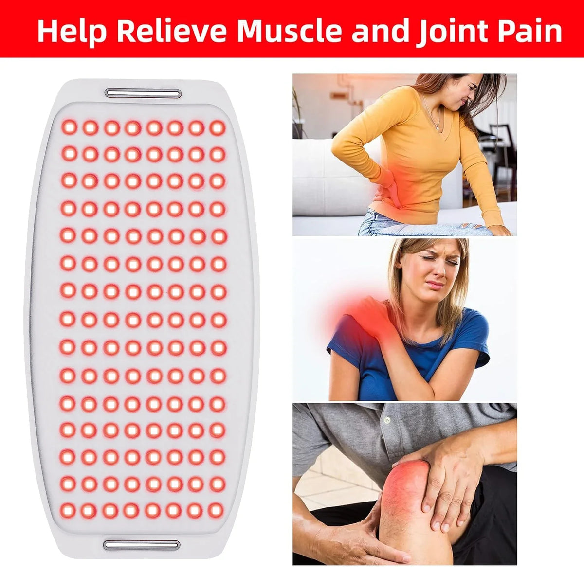 Infrared Light Therapy Wrap for Pain Relief and Muscle Recovery – 660nm & 850nm