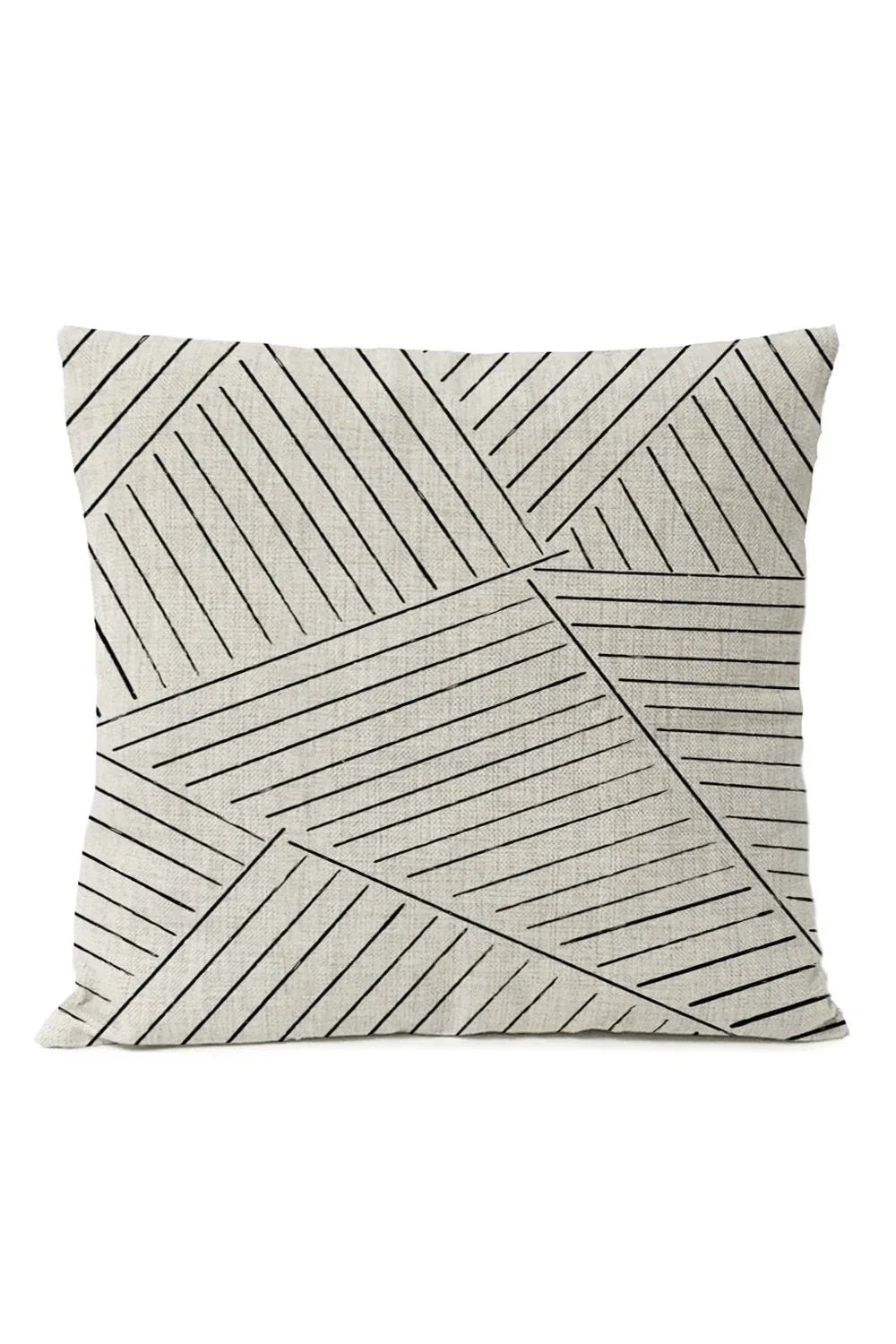 Geometric Black Pillow Cover