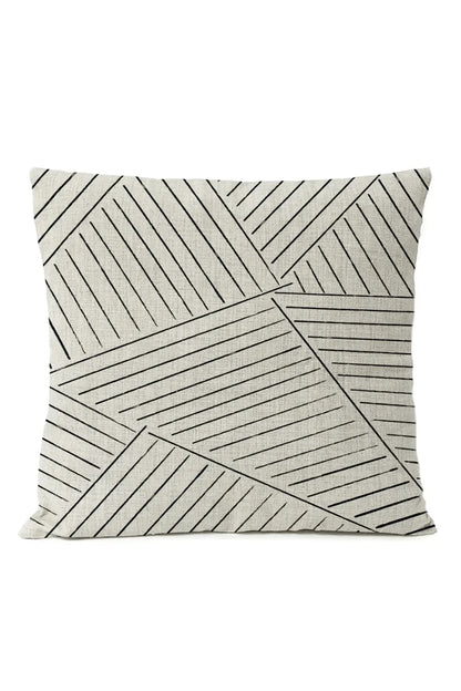 Geometric Black Pillow Cover