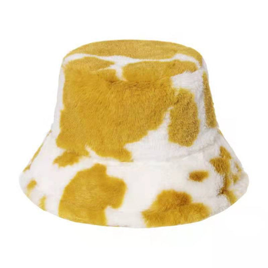Soft Plush Winter Hat – Warm Unisex Bucket Cap for Cold Days