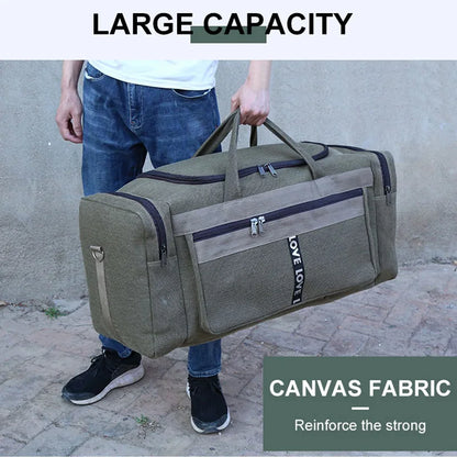 XL Waterproof Travel Duffel Bag for Men – Durable with Ample Storage for Gym & Adventures
