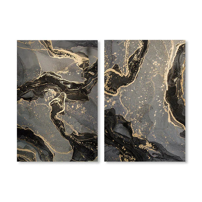 Elegant Liquid Marble Art Canvas for Contemporary Spaces