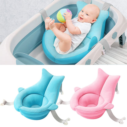 Safe & Cozy Baby Bathtub with Support Cushion