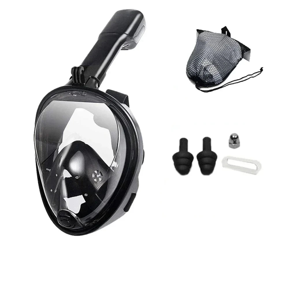 Full Face Snorkel Mask | 180° View | Anti-Fog & Leak-Proof | Kids & Adults