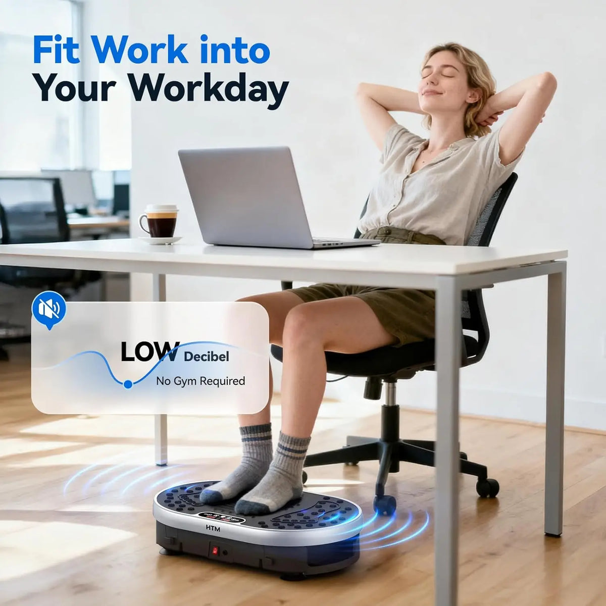Full Body Shaker Exercise Machine with 120 Speeds, 9 Programs, Remote & 300 lb Limit