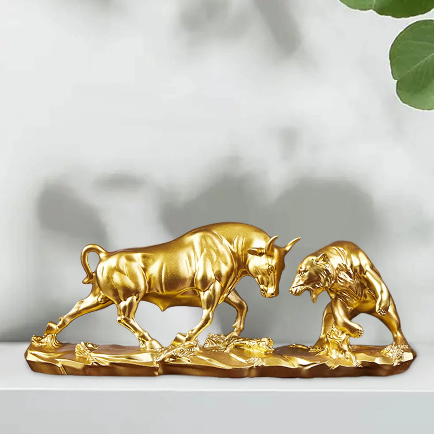 Feng Shui Bull and Bear Statue – Animal Sculpture Collection