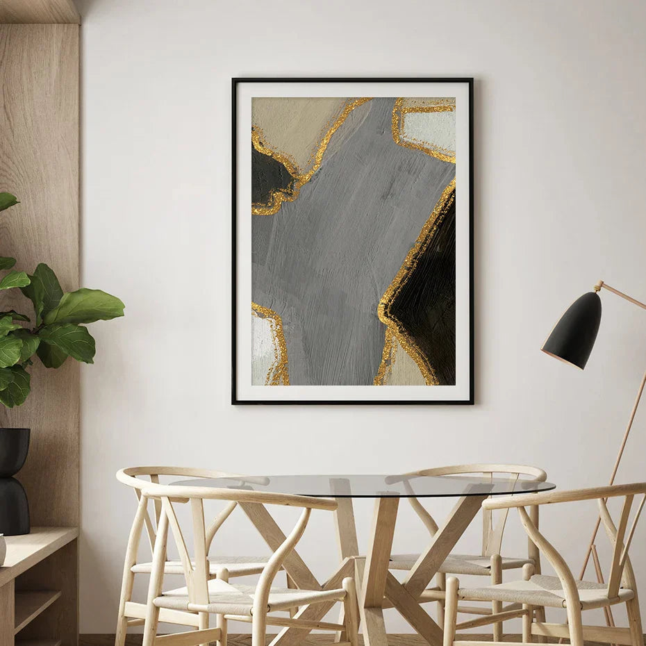 Chic Geometric Canvas Art for Modern Living Spaces