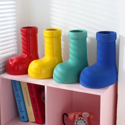 Vase in Ankle Boot Design
